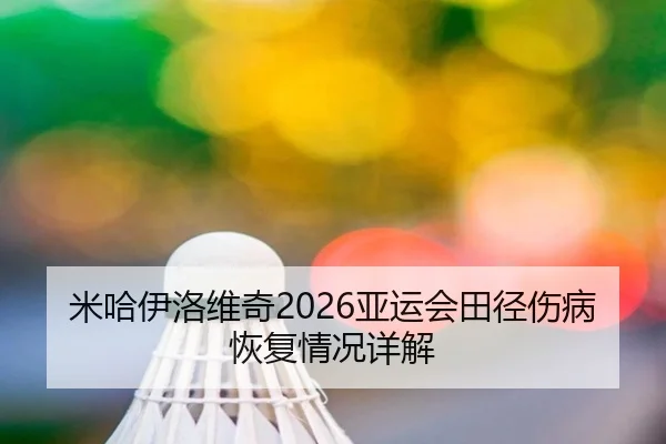 米哈伊洛维奇2026亚运会田径伤病恢复情况详解